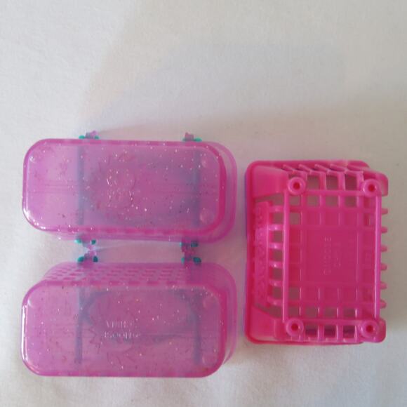 SHOPKINS Shopping Baskets Lot of 3 Season 2 and 3 Purple Handles Empty - Picture 8 of 9